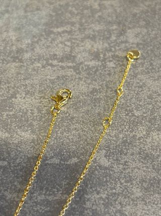 Collana argento con zaffiro blu