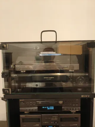 SONY LBT-607 HIFI + MUEBLE + MANDO + MANUAL + VHS