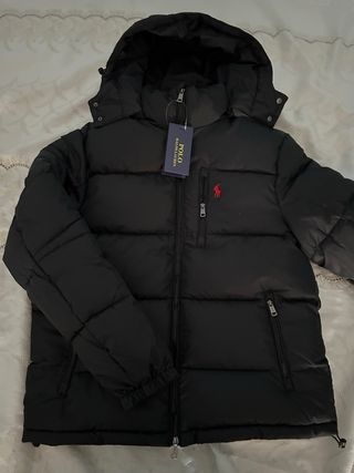 Chaqueta Polo Ralph Lauren Negra con Capucha Talla