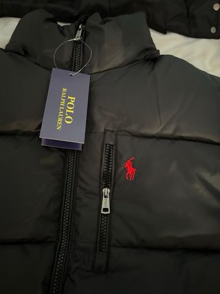 Chaqueta Polo Ralph Lauren Negra con Capucha Talla