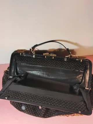 Maxi borsa vintage camoscio decorato