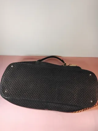 Maxi borsa vintage camoscio decorato