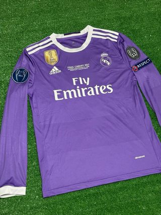 Camiseta Real Madrid Ronaldo Morada Larga