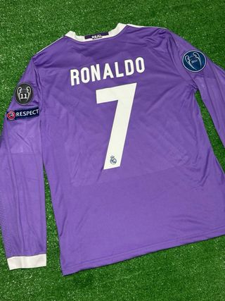 Camiseta Real Madrid Ronaldo Morada Larga