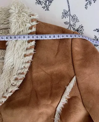 Chaqueta vintage ante y borreguito Talla S