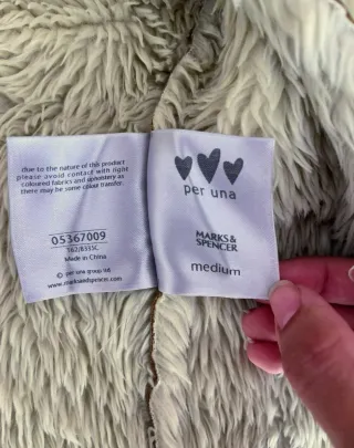 Chaqueta vintage ante y borreguito Talla S