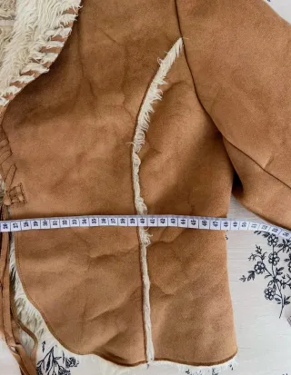 Chaqueta vintage ante y borreguito Talla S