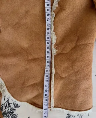 Chaqueta vintage ante y borreguito Talla S