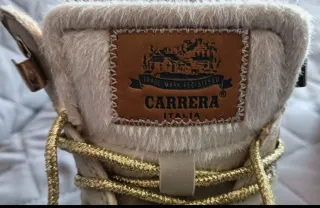 Scarponcini bambina Carrera beige oro