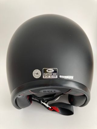 Casco Moto Bell Custom 500 Negro Mate Talla S