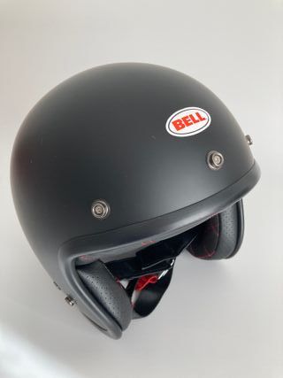 Casco Moto Bell Custom 500 Negro Mate Talla S