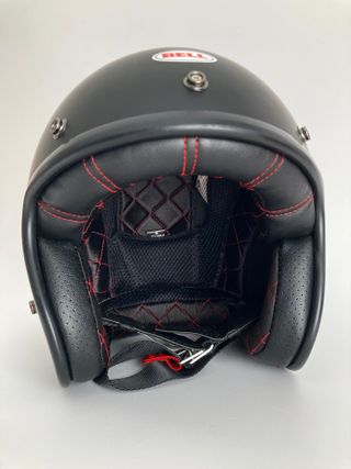 Casco Moto Bell Custom 500 Negro Mate Talla S