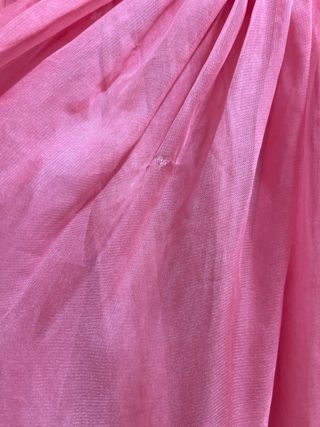 Falda larga rosa tul