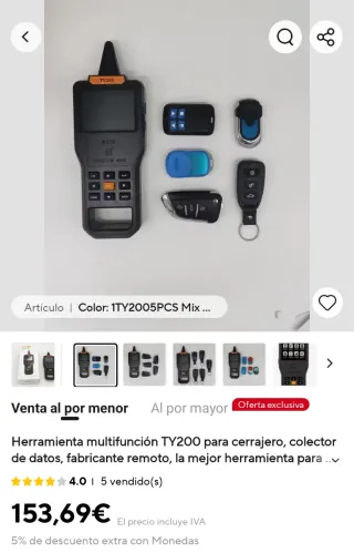 Copiadora de llaves TY200