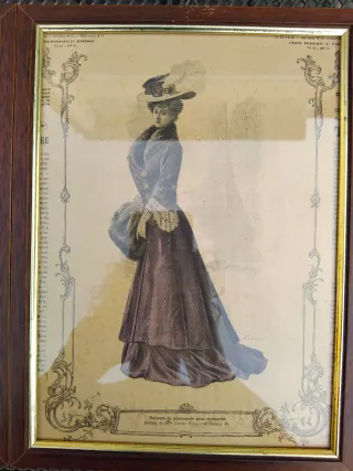 Cornici Vintage con Stampe Donne