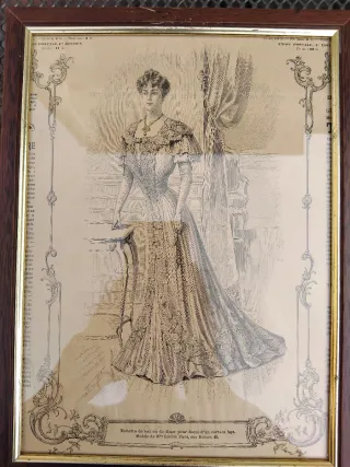 Cornici Vintage con Stampe Donne