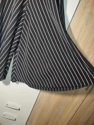 Completo elegante donna blusa + pantalone righe