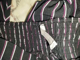 Completo elegante donna blusa + pantalone righe