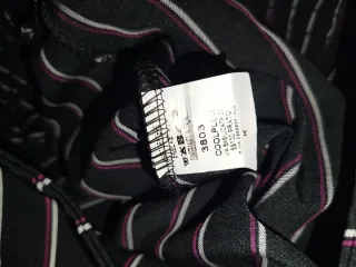 Completo elegante donna blusa + pantalone righe