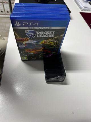 PS4 (PlayStation 4) slime Negra + 4 Juegos 500GB