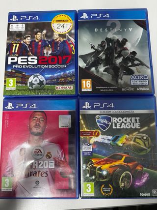 PS4 (PlayStation 4) slime Negra + 4 Juegos 500GB