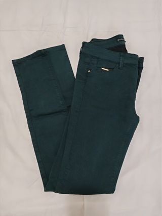 Calças Stradivarius Verde Esmeralda