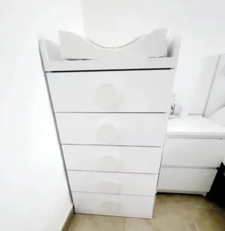 Colchón cambiador bebé blanco