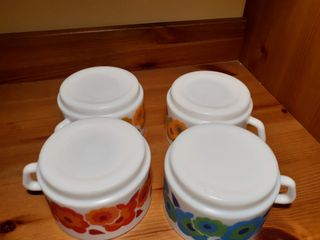 Tazas grandes LOTUS Florales (4 uds)