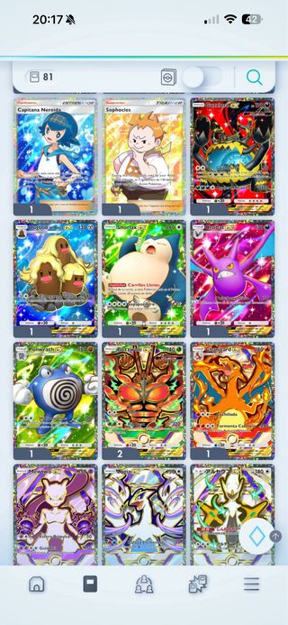 Cartas Pokémon TCG Shiny y 2 Estrellas