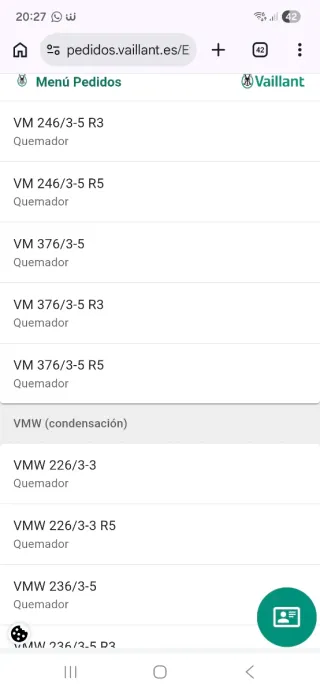 Ventilador + Válvula Gas Vaillant Ecotec