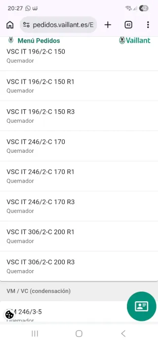 Ventilador + Válvula Gas Vaillant Ecotec