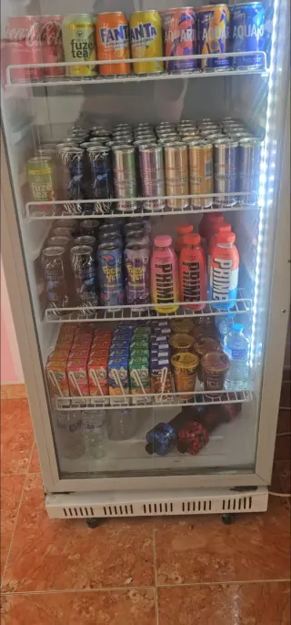 Nevera expositora bebidas