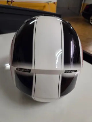 Casco Moto LS2 Negro y Blanco
