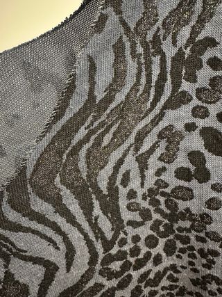 Camiseta manga larga animal print azul