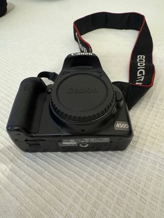 Canon 450D Cuerpo Cámara Negra