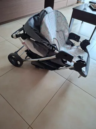 Silla infantil plegable con protector