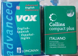 Lote de diccionarios: Inglés e Italiano.