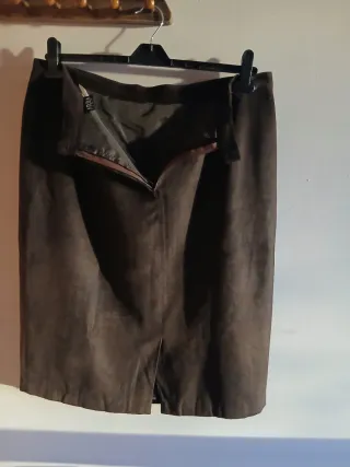 Falda vintage Abba marrón