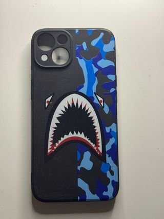 Funda iPhone 13 Tiburón Camuflaje Azul