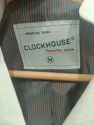 Chaqueta ClockHouse Blanca Talla M