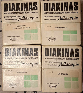 8 cajas de Diapositivas Diakinas ENOSA