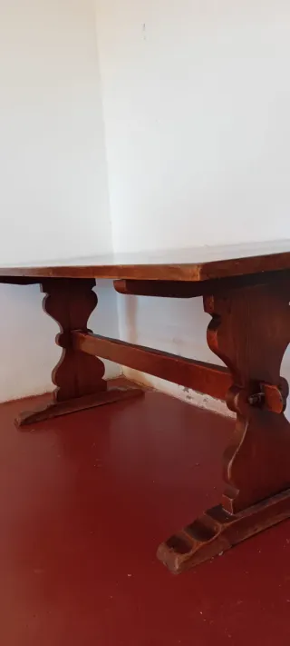 Mesa de roble macizo