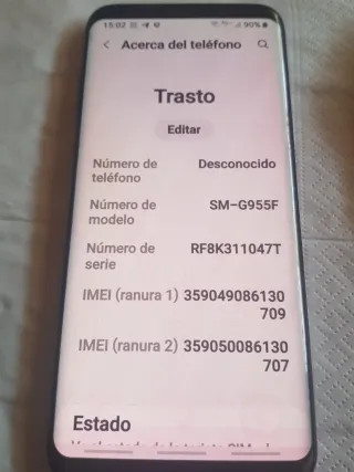 Samsung S8+ "impoluto"