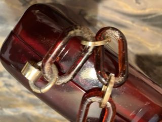 Bolso vintage lucita efecto carey