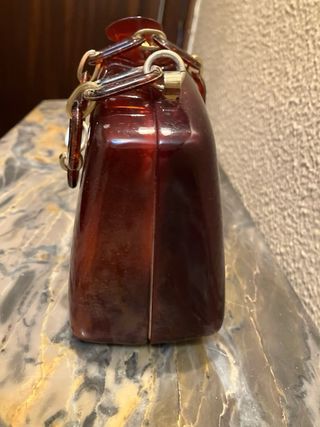 Bolso vintage lucita efecto carey