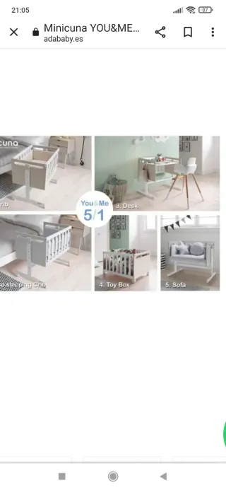 Minicuna MICUNA convertible 5en1 you&me