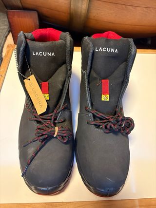 Zapatillas Seguridad Bellota Talla 45 Negras/Rojas