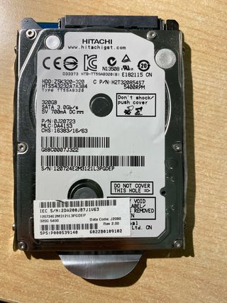 Disco Duro Hitachi 320GB SATA 3.0Gb/s