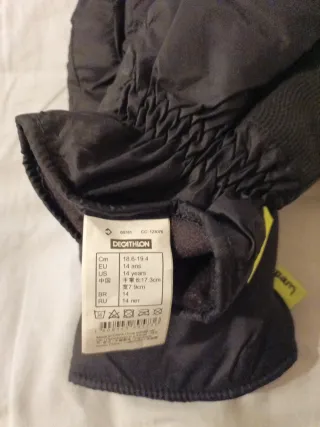 Guantes Esquí Decathlon Talla 14 Años