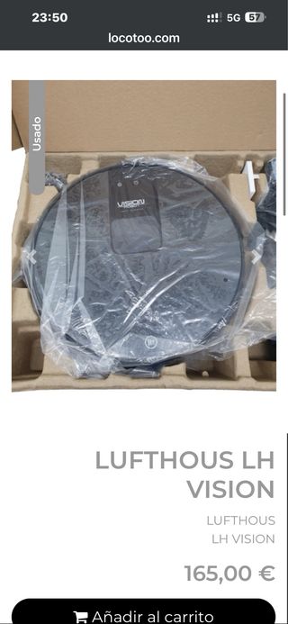 Robot Aspirador LUFTHOUS VISIÓN ROBOT.